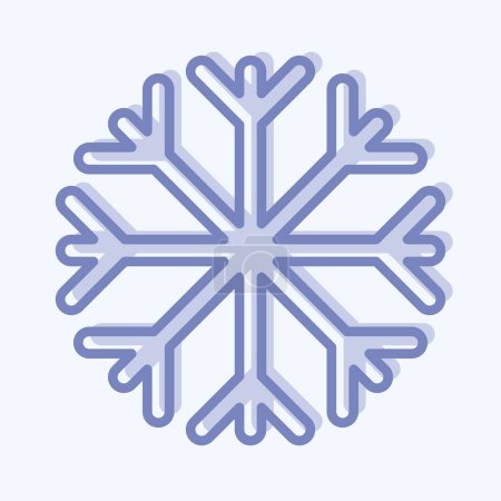 Illustration for Icon Snow Proof. suitable for sportswear symbol. two tone style. simple design editable. design template vector. simple illustration - Royalty Free Image