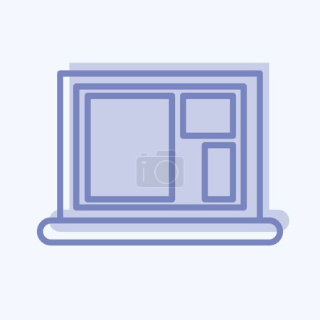 Illustration for Icon Photo software. related to Photography symbol. two tone style. simple design editable. simple illustration - Royalty Free Image