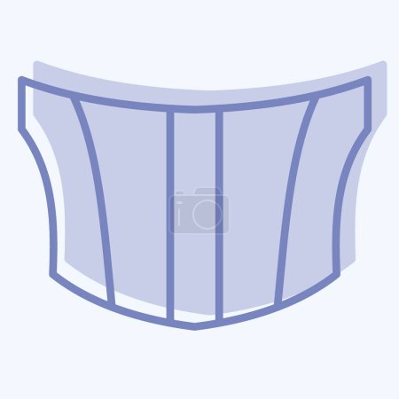 Icon Car Bonnet. related to Car Parts symbol. two tone style. simple design editable. simple illustration