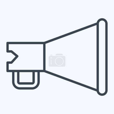 Illustration for Icon Megaphone. related to Theatre Gradient symbol. line style. simple design editable. simple illustration - Royalty Free Image