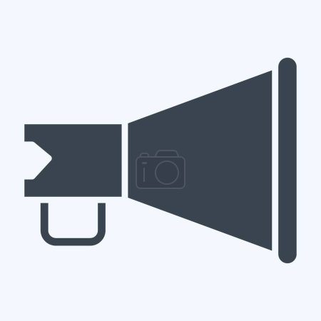Illustration for Icon Megaphone. related to Theatre Gradient symbol. glyph style. simple design editable. simple illustration - Royalty Free Image