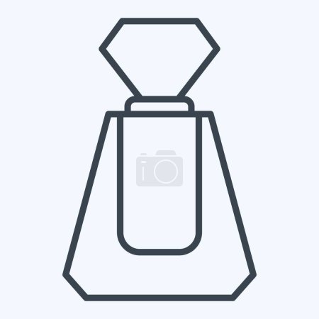 Illustration for Icon Perfume. related to Cosmetic symbol. line style. simple design editable. simple illustration - Royalty Free Image
