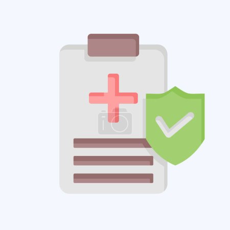 Icon Medical Insurance. related to Finance symbol. flat style. simple design editable. simple illustration