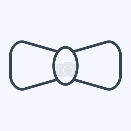 Illustration for Icon Bow Tie. related to Ireland symbol. line style. simple design editable. simple illustration - Royalty Free Image