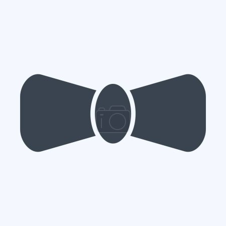 Illustration for Icon Bow Tie. related to Ireland symbol. glyph style. simple design editable. simple illustration - Royalty Free Image