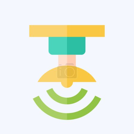 Icon Wireless Signal. related to Satellite symbol. flat style. simple design editable. simple illustration