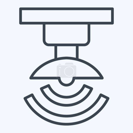 Icon Wireless Signal. related to Satellite symbol. line style. simple design editable. simple illustration