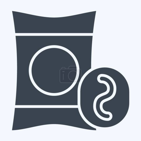 Icono Potatoships. relacionado con el símbolo de comida rápida. estilo glifo. diseño simple editable. ilustración simple