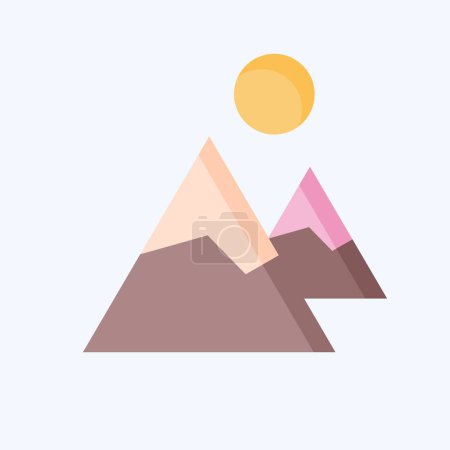 Icon Nature. related to Leisure and Travel symbol. flat style. simple design illustration.
