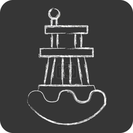 Icon Water Buoy. related to Diving symbol. chalk Style. simple design illustration