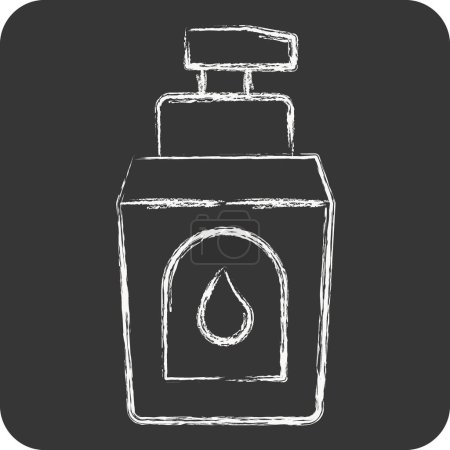 Illustration for Icon Cream Waterprof. related to Diving symbol. chalk Style. simple design illustration - Royalty Free Image