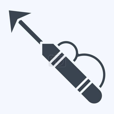 Icon Harpoon. related to Diving symbol. glyph style. simple design illustration