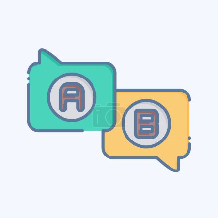 Icon Question And Answer. related to Learning symbol. doodle style. simple design illustration