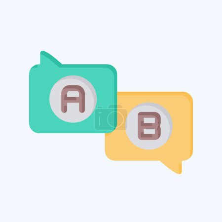 Icon Question And Answer. related to Learning symbol. flat style. simple design illustration