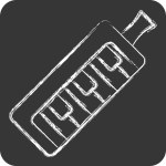 Icon Electric keyboard. related to Parade symbol. chalk Style. simple design illustration