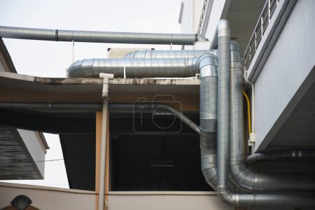 Large air conditioner ventilation duct