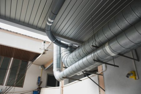 Large air conditioner ventilation duct