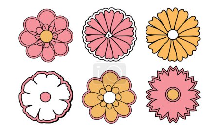 Ilustración de Ilustración vectorial floral Aislado sobre fondo transparente - Imagen libre de derechos