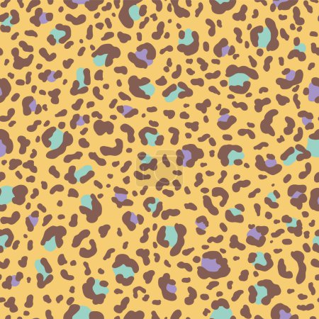 Téléchargez les illustrations : Abstract leopard background. vector illustration. - en licence libre de droit