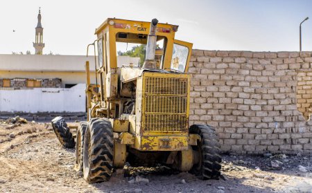   tractor CAT in Dahab, Sinai, Egypt