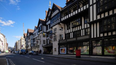 Photo for London - 03 17 2022: view of Great Marlborough St with Liberty London department store - Royalty Free Image