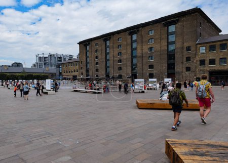 Photo for London - 06 03 2022: Wide view of Granary Square - Royalty Free Image