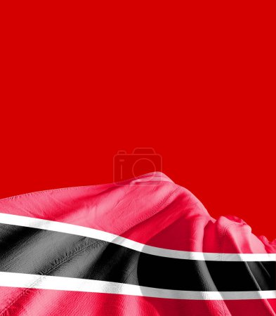 Téléchargez les photos : Drapeau Trinité-et-Tobago contre rouge - en image libre de droit