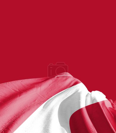 Foto de Bandera de Austria contra rojo - Imagen libre de derechos