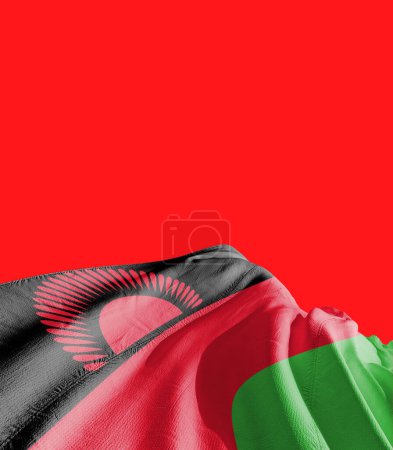 Photo for Malawi flag against red - Royalty Free Image
