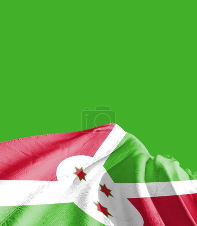 Téléchargez les photos : Drapeau Burundi contre vert - en image libre de droit