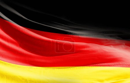 Téléchargez les photos : Allemagne agitant le drapeau de près - en image libre de droit