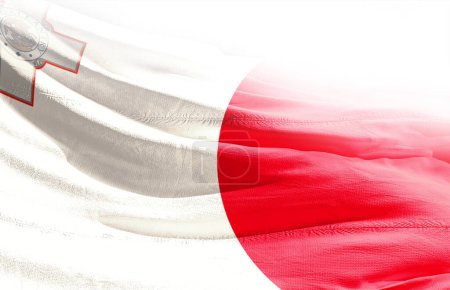 Foto de Malta ondeando bandera de cerca - Imagen libre de derechos