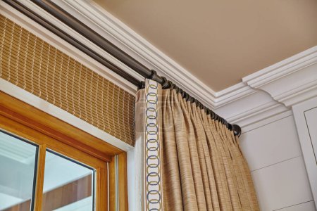 Photo for Elegant Window Treatments in a Luxurious Indiana Home s, 2015 - Royalty Free Image