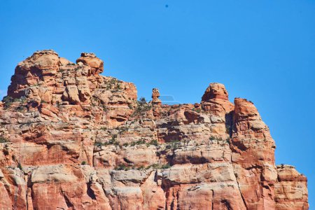 Sedonas Majestic Red Rock Formation in Arizona, 2016 - A Showcase of Geologic Time and Desert Resilience Under a Clear Blue Sky