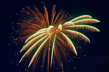 Vibrierendes Feuerwerk beim Huntertown Heritage Days Festival, Indiana 2017