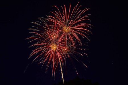 Vibrant Fireworks Display at Huntertown Heritage Days, Indiana, 2017