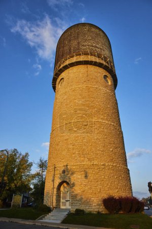 Photo for Golden Hour Glow on Historic Ypsilanti Water Tower in Michigan - Royalty Free Image