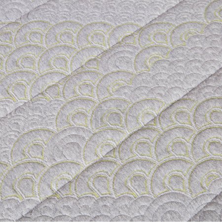 Luxury Gray Textured Fabric with Chartreuse Embroidery in Studio, Fort Wayne, Indiana, 2017