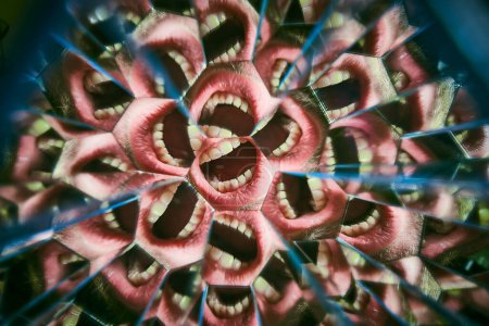 Photo for Kaleidoscopic Shouts: A Dynamic Pattern of Expressed Fear and Communication from Indiana - Royalty Free Image