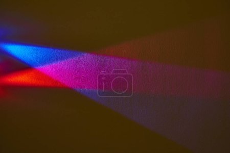 Vibrant Rainbow Light Display in Fort Wayne - An Abstract Symphony of Colorful Geometric Shadows