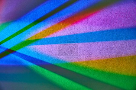Vibrant Spectrum of Colors in Abstract Light Display in Indiana, Illustrating Color Theory with Flashlight