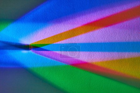 Die Erforschung der Farbtheorie mit einer lebhaften Taschenlampenspektrum-Anzeige in Fort Wayne, Indiana