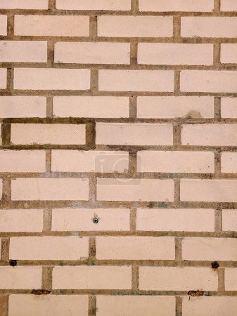 Close-up of a weathered beige brick wall in Fort Wayne, showcasing natural textures and subtle color variations.
