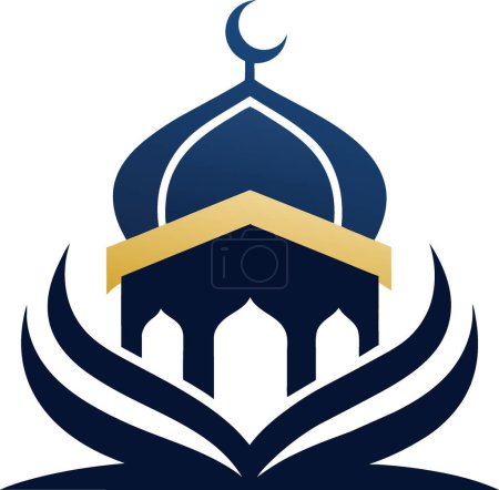 Téléchargez les photos : Découvrez des logos islamiques élégants au format vectoriel sur fond blanc immaculé, exsudant une élégance minimaliste. - en image libre de droit