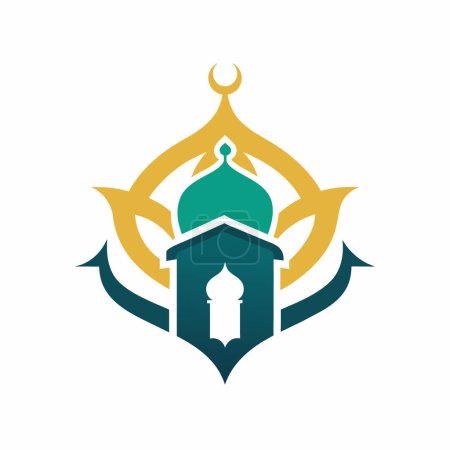 Une collection de motifs vectoriels complexes inspirés de l'art islamique, avec des motifs géométriques sur fond blanc minimaliste, adaptés aux logos ou aux badges