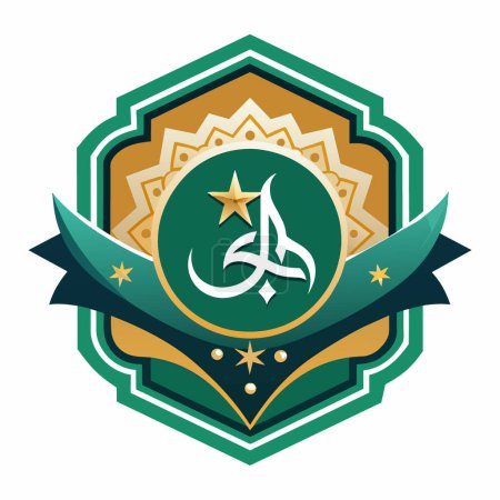 A collection of intricate vector designs inspired by Islamic art, featuring geometric patterns on minimalist white backgrounds, suitable for logos or badges