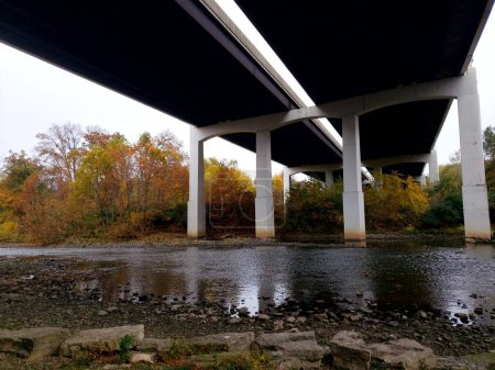 Photo for Under the Bridge Park  in Autumn, Dublin, Ohio - Royalty Free Image