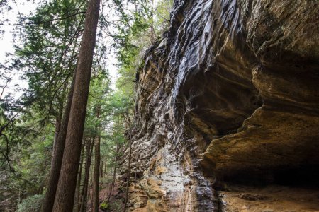 Blick auf Old Man 's Cave, Hocking Hills State Park, Ohio