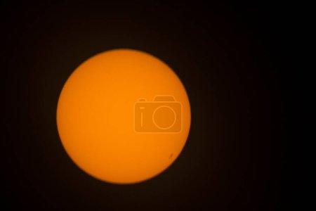 Photo for The Sun with Sunspots, Seen with a Solar Filter - Royalty Free Image