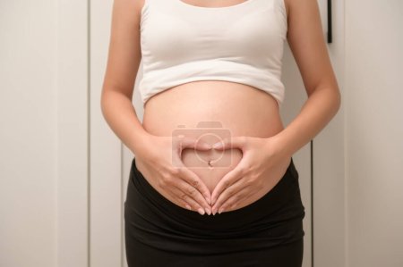 Portrait of Beautiful pregnant woman,  fertility infertility treatment, IVF, future maternity concept 